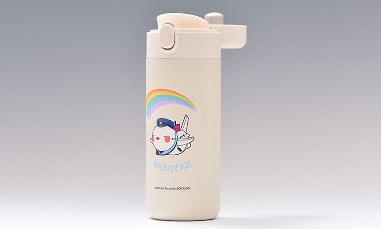 ステンレスワンプッシュボトル350ml（そらやん）｜東亜金属株式